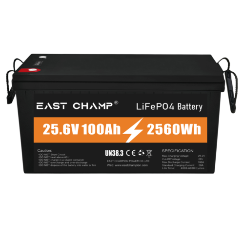 25.6V100AH 2.56KWH LITHIUM BATTERY