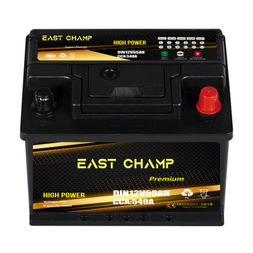Car Battery Automotive Maintenance Free Lead Acid Battery DIN12V55AH